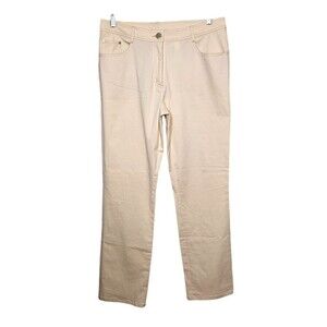Sportalm Kitzbuhel Womens Pants EURO 42 US 14/16 Florina Vanilla Sky Cotton